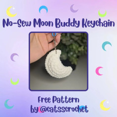 No-Sew Moon Buddy Keyring