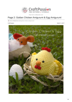 Page 2: Golden Chicken Amigurumi & Egg Amigurumi