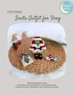 PATTERN Santa Outfit for Frog