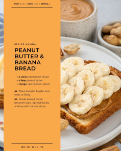 PEANUT BUTTER & BANANA BREAD⁠