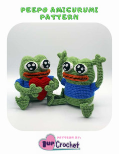 PEEPO AMIGURUMI PATTERN PATTERN frog