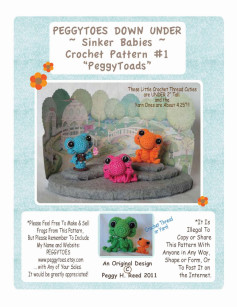 PEGGYTOES DOWN UNDER ~ Sinker Babies ~ Crochet Pattern