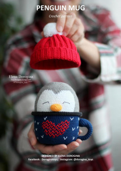 PENGUIN MUG Crochet pattern