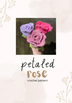 petaled rose crochet pattern