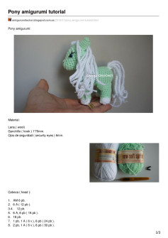 Pony amigurumi tutorial