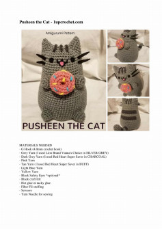 Pusheen the Cat crochet pattern