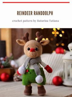 REINDEER RANDDOLPH crochet pattern