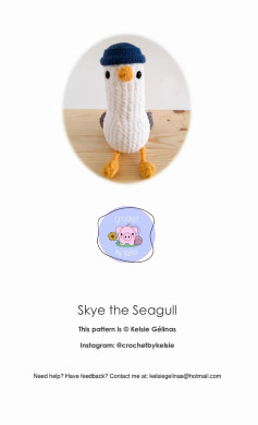 Skye the Seagull This pattern