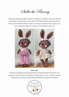 Stella the Bunny crochet pattern