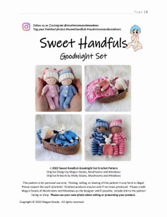 sweet handfuls goodnight set baby sleeping