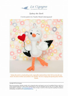 Sydney the Stork Crochet pattern