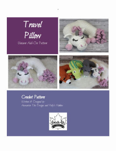 Travel Pillow Unicorn Add-On Pattern Crochet Pattern