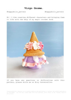 Virgo Gnome crochet pattern