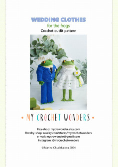 wedding clothes for the frogs crochet outfit pattern