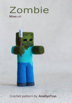 Zombie Zombie minecraft Minecraft Crochet pattern