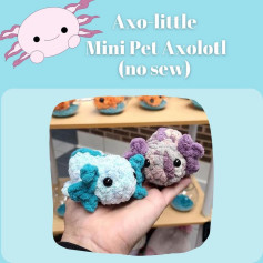 axo little mini pet axolotl no sew