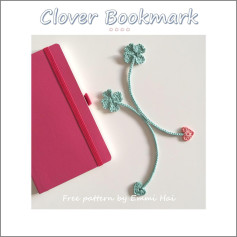 clover bookmark crochet pattern