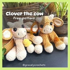 Clover the cow free pattern