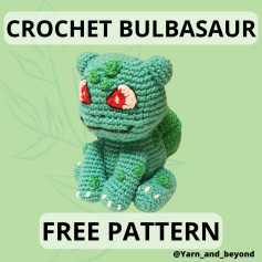 crochet bulbasaur free pattern