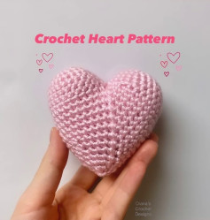 crochet heart pattern