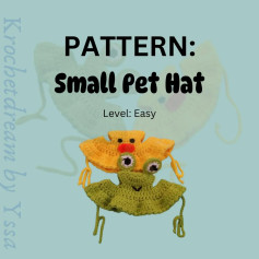 Crochet Pet Hat Beginner-friendly crochet pet hat