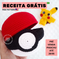 Ei gente! Como prometido, trago a Receita do cestinho Pokebola. Se quiser, você pode colar em alguma base de acetato ou mdf e usá-la como cestinho para colocar chaves e outras coisinhas pequenas ❤️.