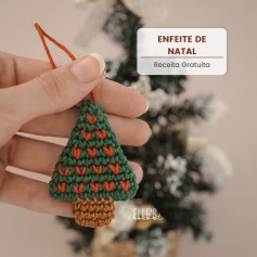 🎄 Enfeite para Árvore de Natal - Receita Gratuita! 🎄Uma receita rápida e simples para decorar a sua árvore de natal e, também, uma opção de brinde especial para suas clientes!