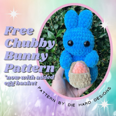 free chubby bunny pattern now with added egg basket