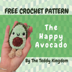 free crochet pattern the happy avocado