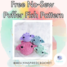 free no sew puffer fish pattern