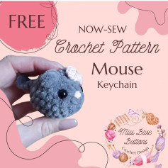 free now sew crochet pattern mouse keychain