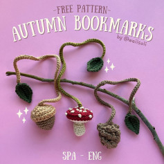 free pattern autumn bookmarks