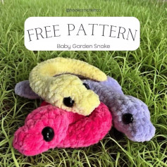 free pattern baby garden snake