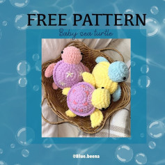 free pattern baby sea turtle