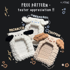 free pattern cinnamoroll pochacco chiffon