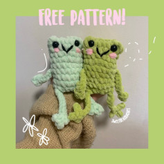 free pattern couple green frog