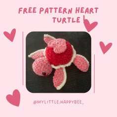 free pattern heart turtle