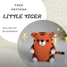 free pattern little tiger, crochet pattern for small white muzzle tiger