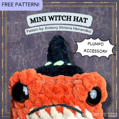 free pattern mini witch hat