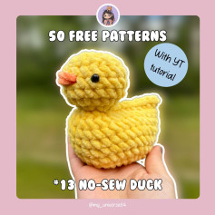 free pattern no sew duck