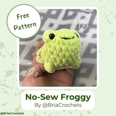 free pattern no sew froggy