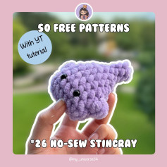 free pattern no sew stingray