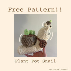 free pattern plant pot snail