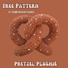 free pattern pretzel plushie