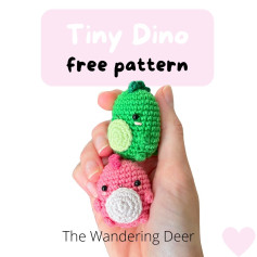 Free pattern: Tiny Dinosaur 🦖