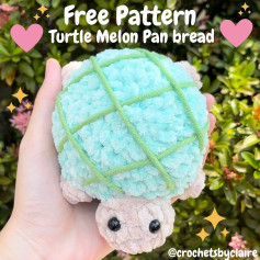 free pattern turtle melon pan bread