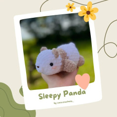 Free sleepy panda pattern 🐼 !