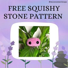 free squishy stone pattern