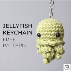 jellyfish keychain free pattern