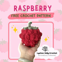 little crochet raspberry ❤️